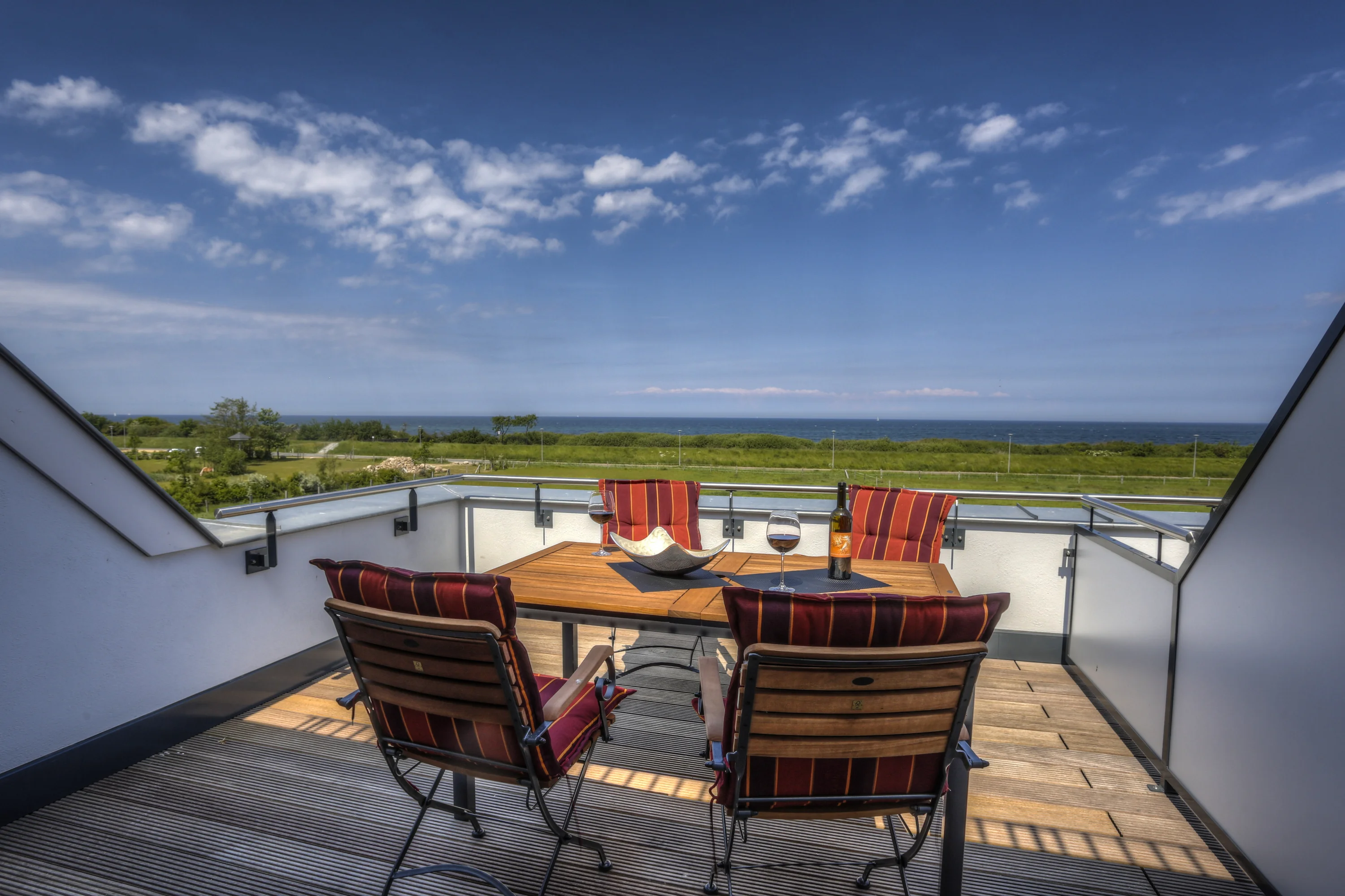 Dachterrasse - Ferienwohnung 9 - Villa Namenlos