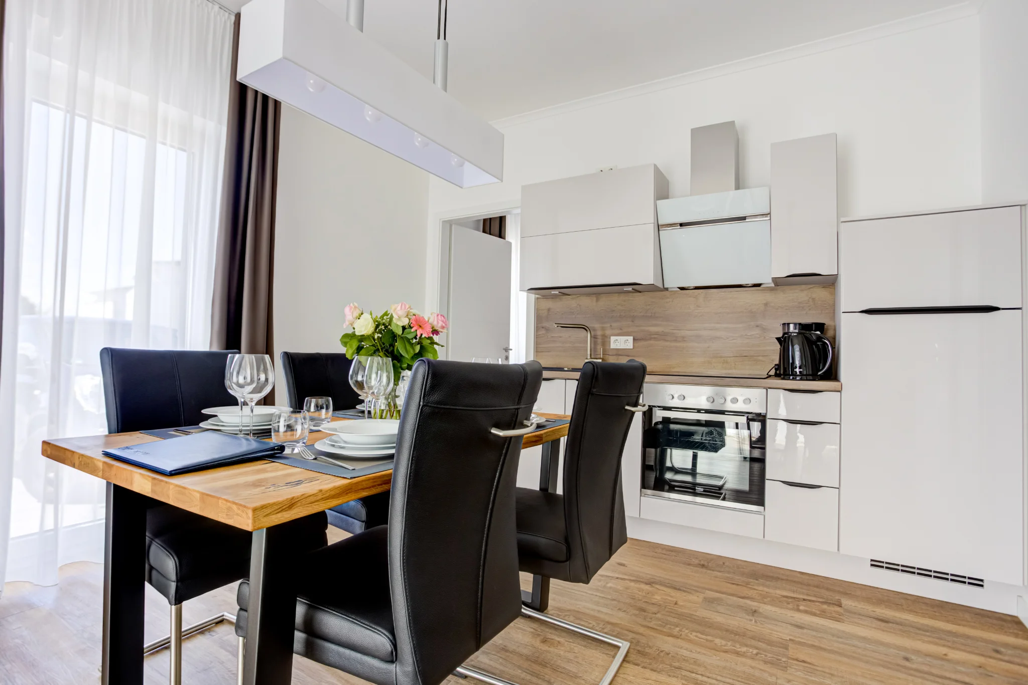 Küche - Ferienwohnung 4 - Villa Zeitlos