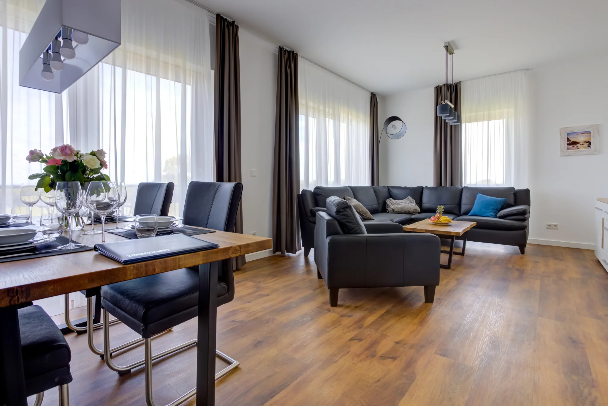 Wohnzimmer - Ferienwohnung 6 - Villa Zeitlos