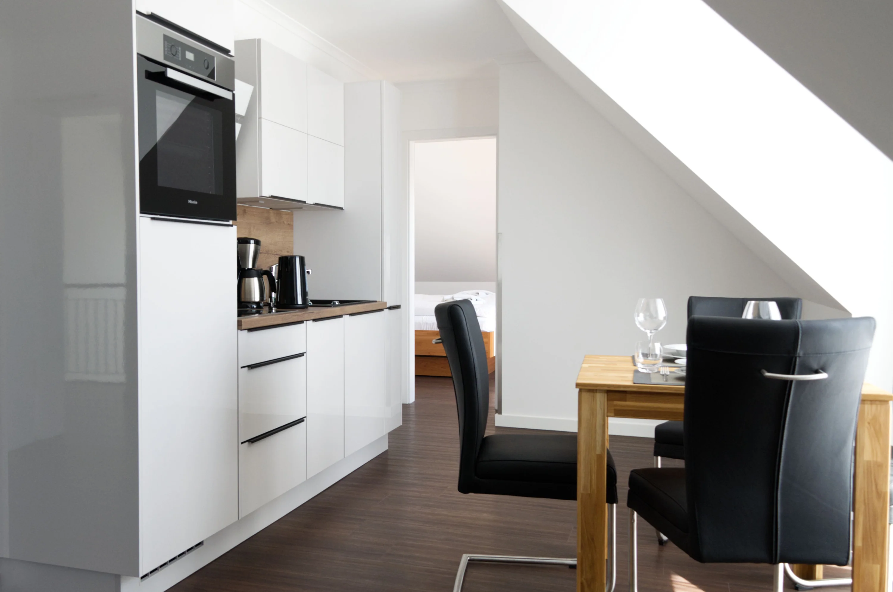 Küche - Ferienwohnung 3 - Villa Insel