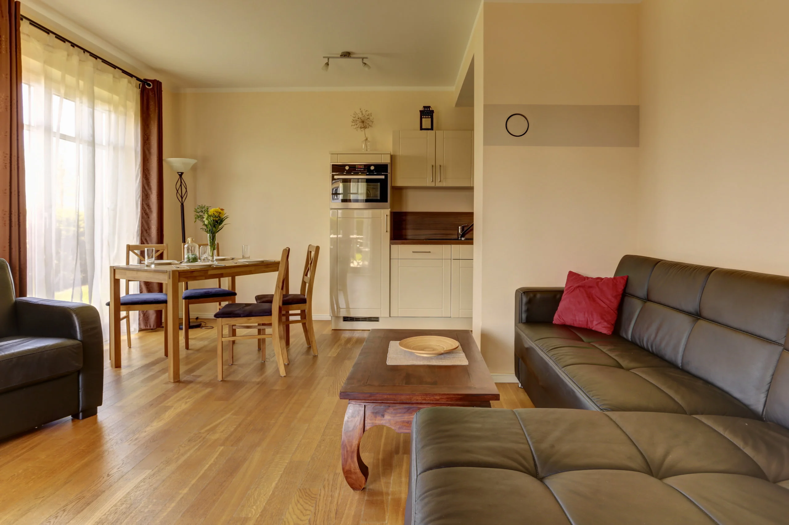 Wohnzimmer - Ferienwohnung 1 - Strandvilla Börgerende