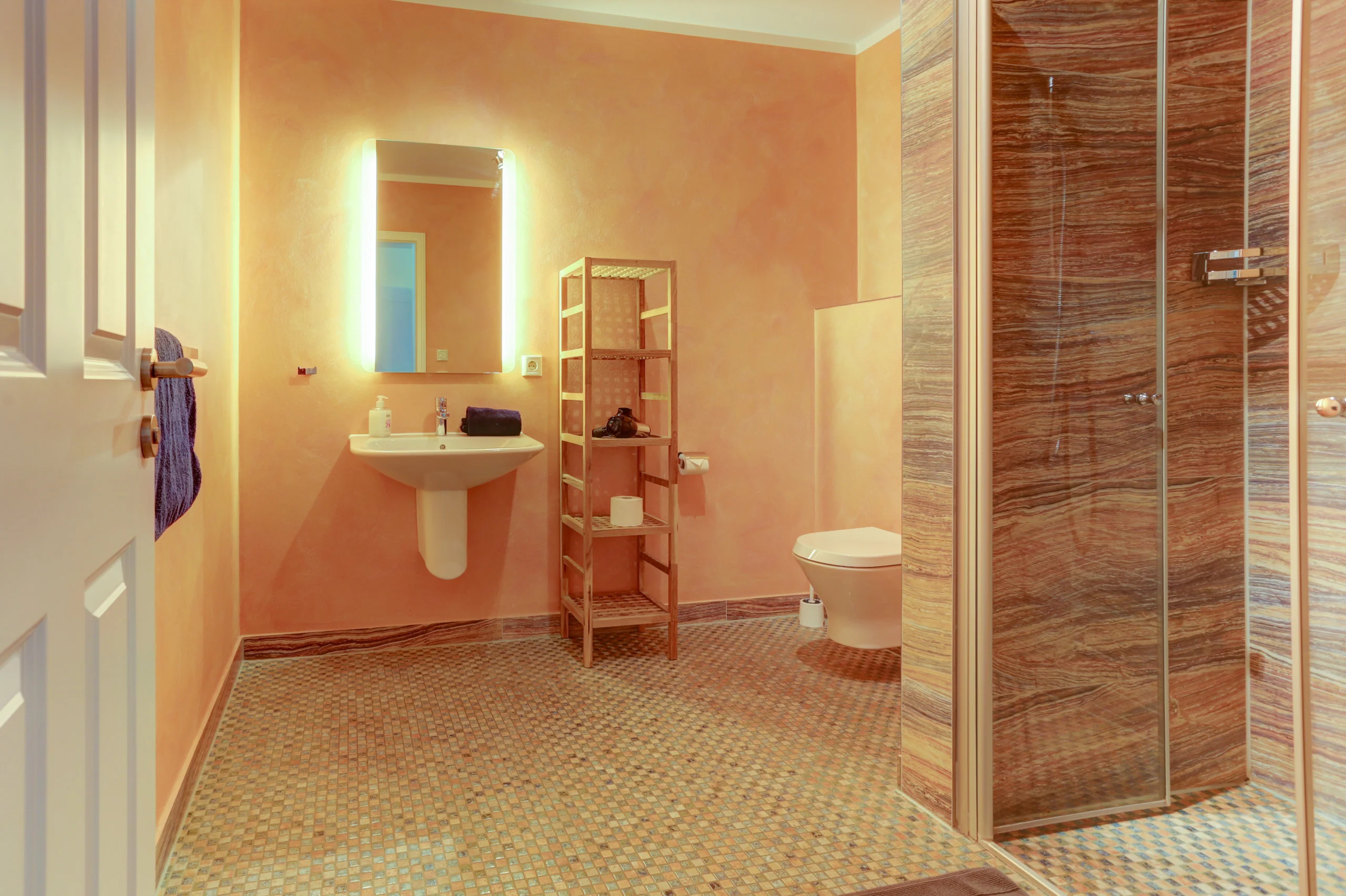Badezimmer - Ferienwohnung 1 - Strandvilla Börgerende