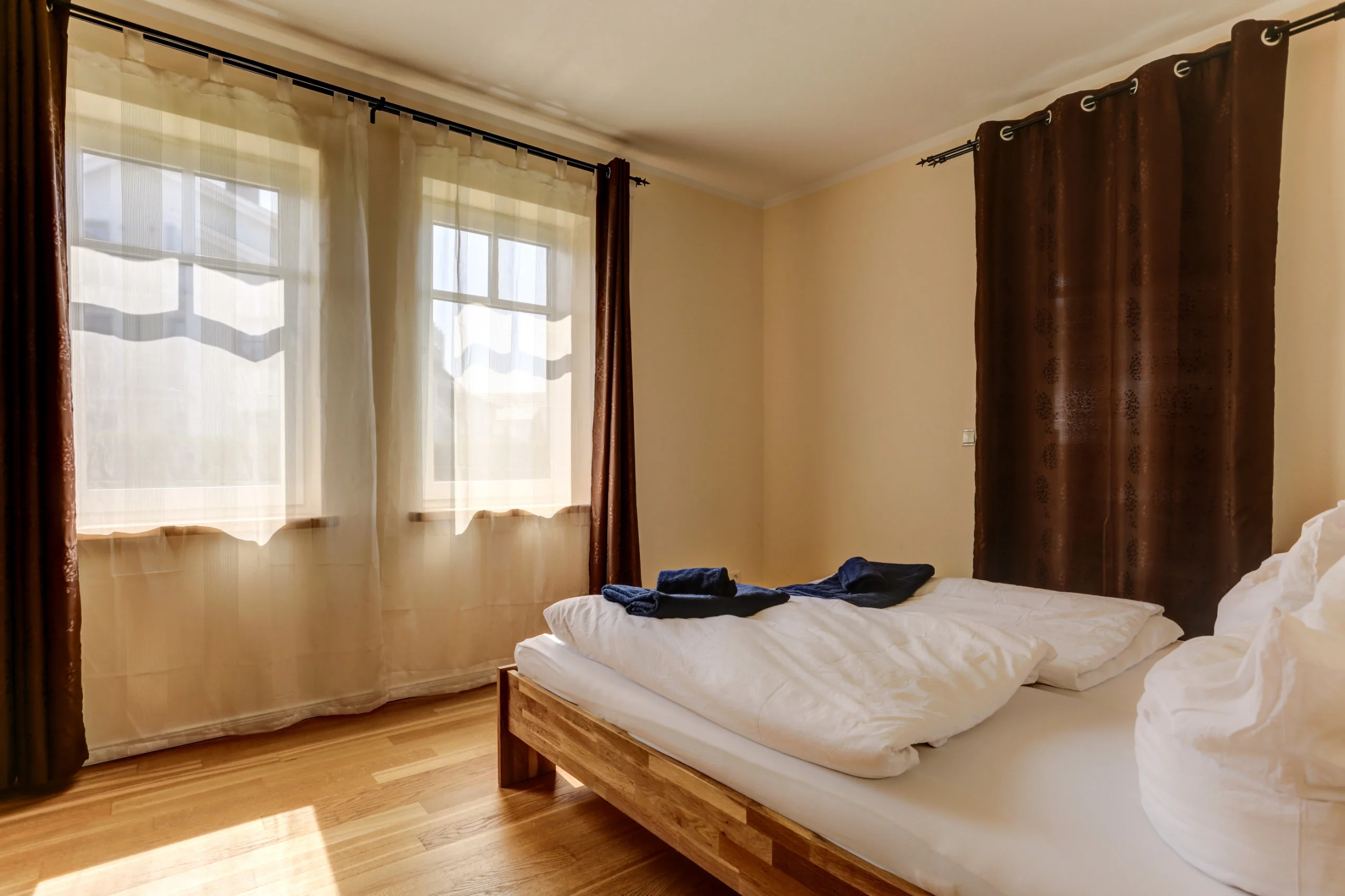 Schlafzimmer - Ferienwohnung 1 - Strandvilla Börgerende